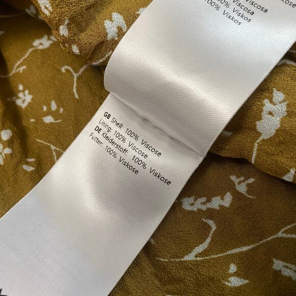 Samsoe Samsoe Pleated Elm Midi Sheer Dress Women’s Size Large Minimalist Flowy - Picture 8 of 10